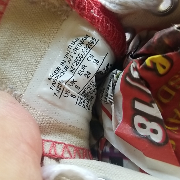 Red converse all star chucks size 8 - Picture 6 of 8